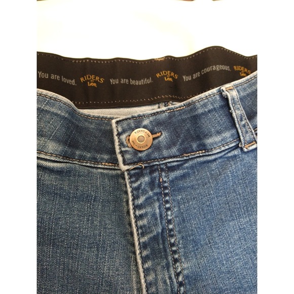 WOMENS LEE RIDERS JEANS, 16W, SLIM STRAIGHT LEG - Picture 2 of 10